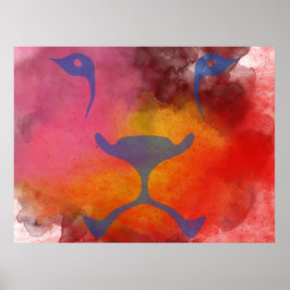 Poster Fierce Tiger Shadow