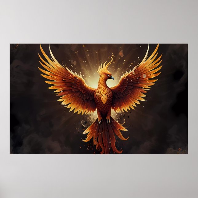 Poster Fiery Phoenix Cushion (Frente)