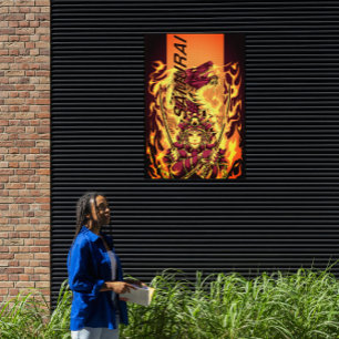 Poster Fiery Samurai Ascensão