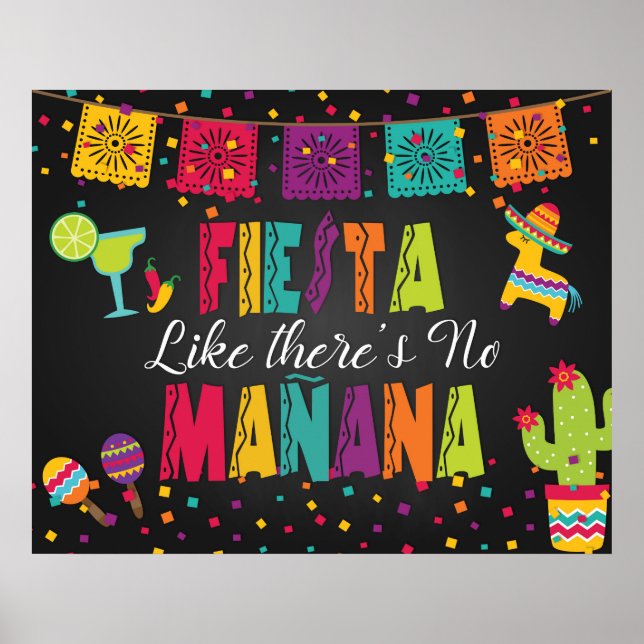 Poster Fiesta como se não houvesse sinal amanhã (Frente)