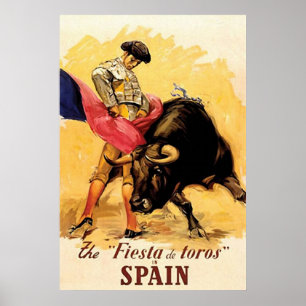 Poster Fiesta De Toros Na Espanha