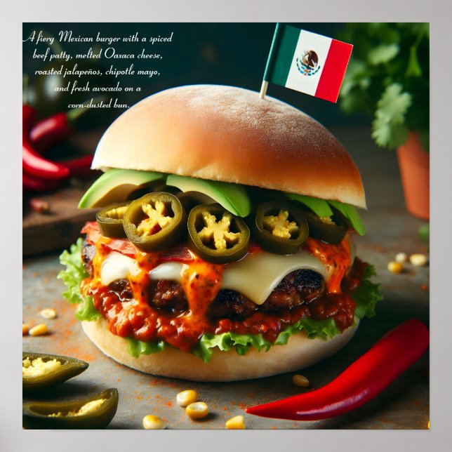 Poster Fiesta Firecracker Burger (Frente)
