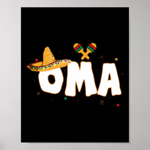 Poster Fiesta, Partido Mexicano Cinco De Mayo Oma Grandma