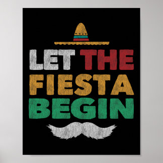 Poster Fiesta, Partido Mexicano Funny Cinco De Mayo
