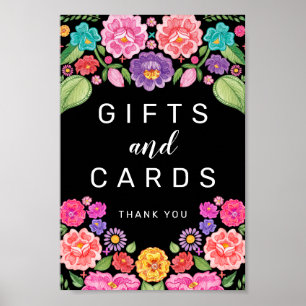 Poster Fiesta - Presente e Sinal de Cartões