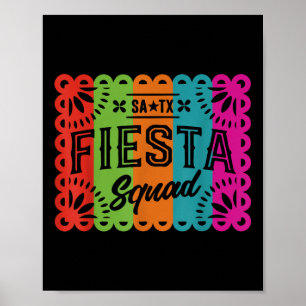 Poster Fiesta Squad Cinco De Mayo Partido Mexicano San An