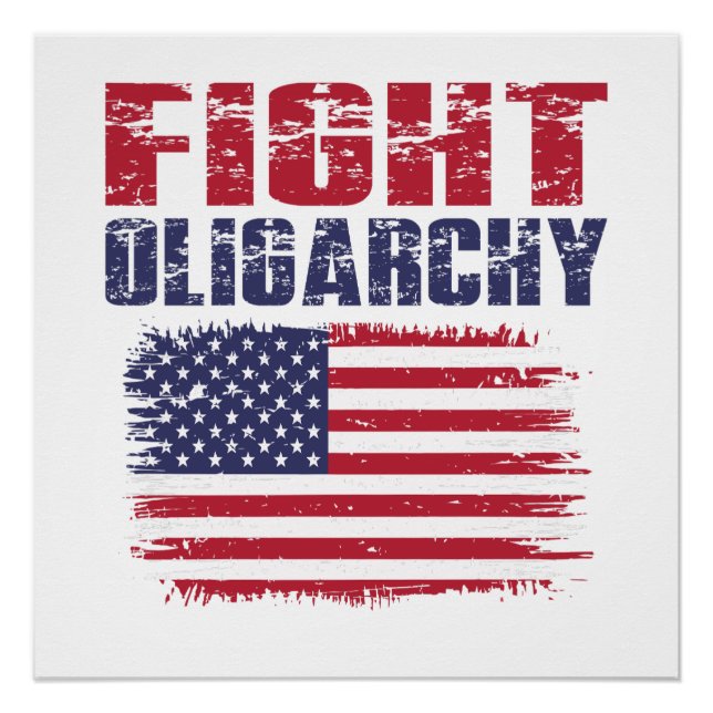 Póster Fight Oligarchy Protest (Frente)