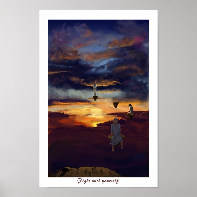 Poster Fight with yourself (Frente)