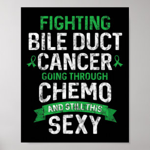 Poster Fighter Bile Duct Cancer Quimio do Doente do Cance