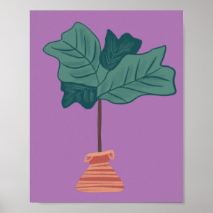 Poster Figueira Rabo de Macaco Plantas Botânicas Tropicai