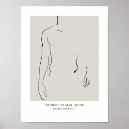 Poster Figura abstrato humana