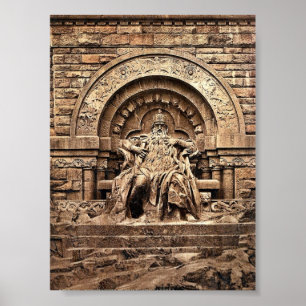 Póster Figura de Barbarossa, de Kyffhauser e de