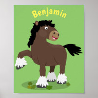 Figura de desenho animado de corte Clydesdale
