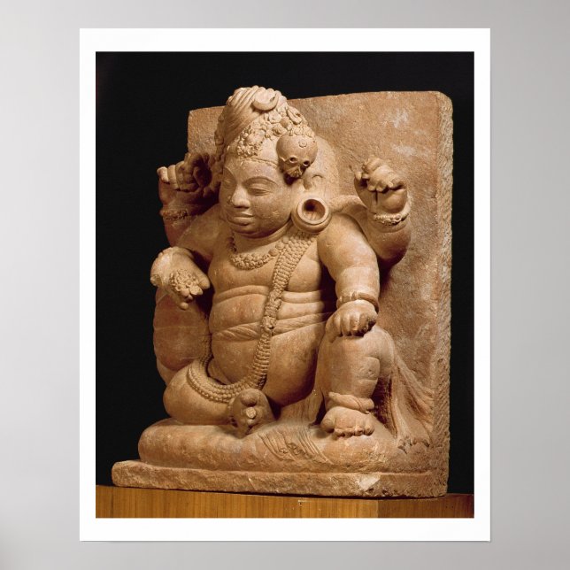 Poster Figura de Siva como Vamana, Mansar Maharashtra (ve (Frente)