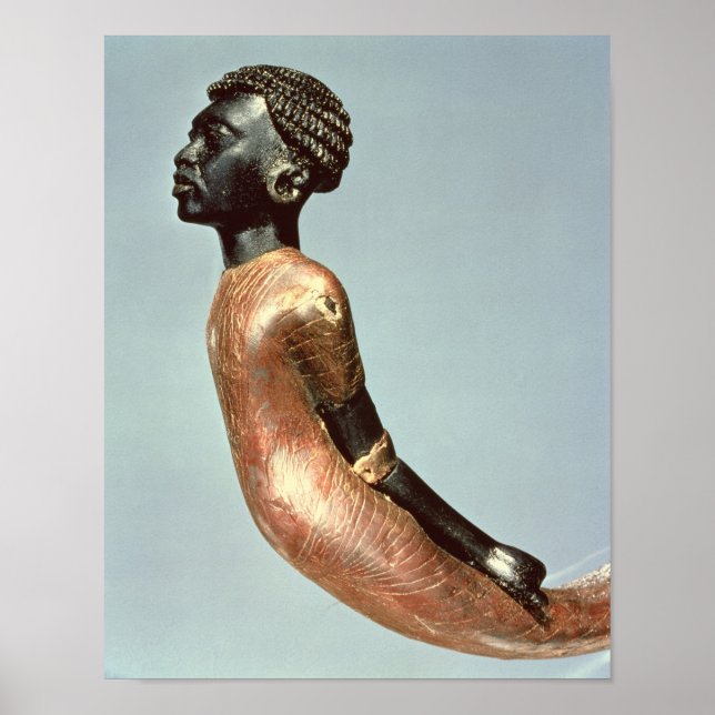 Póster Figura de um homem africano desde o final do (Frente)