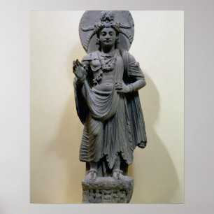 Póster Figura do Bodhisattva, de Mekha-Sanda perto de