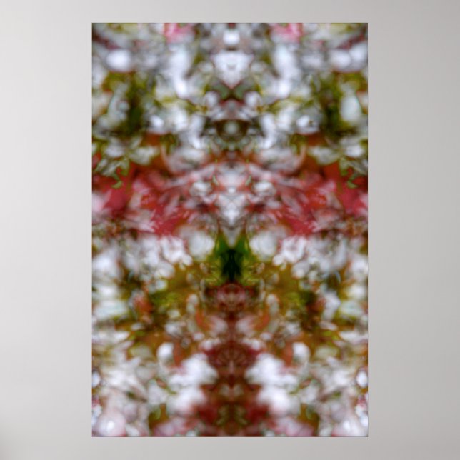 Poster figura do caleidoscópio abstrato (Frente)