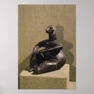 Póster Figura fêmea assentada, 3500-2500 BC