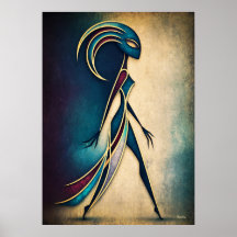 Figura Geométrica Abstrata em Arte Deco para Pared