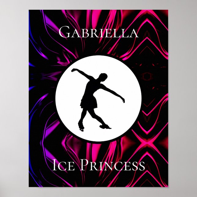 Poster Figura "Ice Princess" Personalizada (Frente)