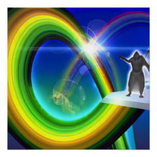 Póster Figura Misteriosa no Portal Inter-Dimensional