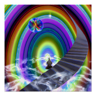 Póster Figura Misteriosa no Portal Inter-Dimensional