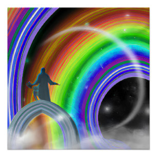 Póster Figura Misteriosa no Stargate Inter-Dimensional