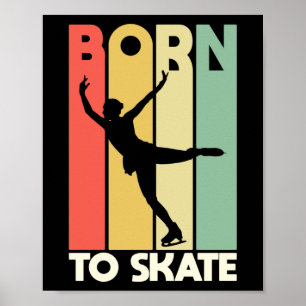 Poster Figura Nascer Do Patinador À Patinação Do Skate