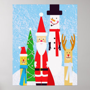 Póster Figuras do Natal