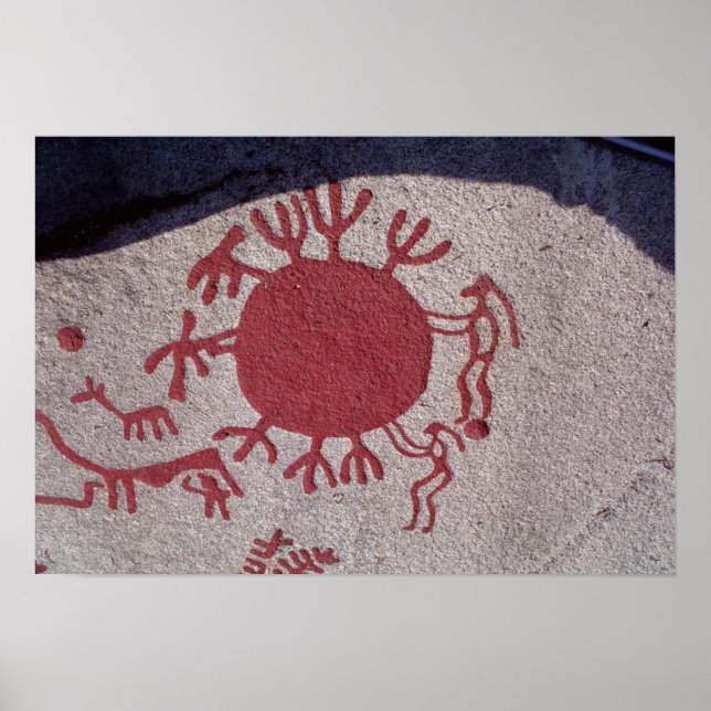 Póster Figuras e animais à volta do sol (Frente)