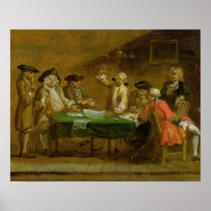 Póster Figuras em uma taberna ou em uma casa do café,