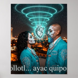 Poster Figuras no Telhado Miquiztli - Cartaz