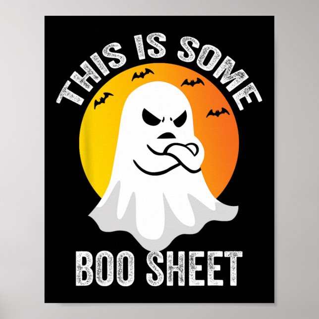 Poster Figurino De Fantasma De Boo De Halloween Este É Um (Frente)