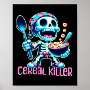 Poster Figurino de Halloween Cereja Assassino Engraçado C