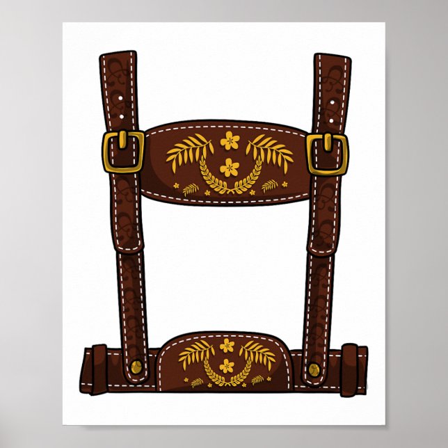 Poster Figurino de Halloween - Mens Lederhosen (Frente)