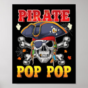 Poster Figurino de Halloween Pirate Pop-pop