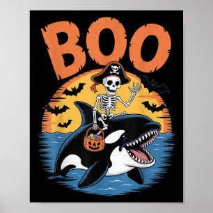 Poster Figurino De Orca De Soky No Halloween De Boo Orca