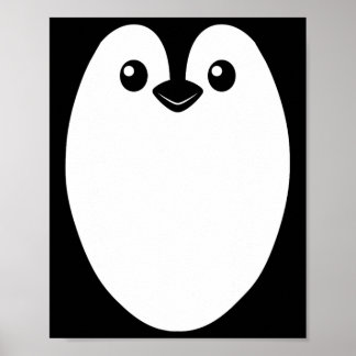 Poster Figurino do Dia das Bruxas de Pinguim para Homens