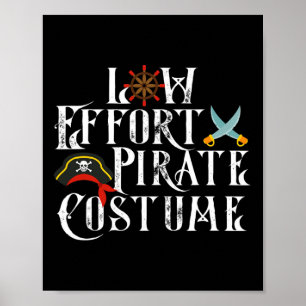 Poster Figurino do Dia das Bruxas de Piratas de Baixo Esf