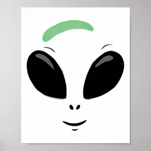 Poster Figurino do Dia das Bruxas na Alienígena Verde