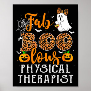 Poster Figurino Do Halloween Leopard Para Terapista Físic