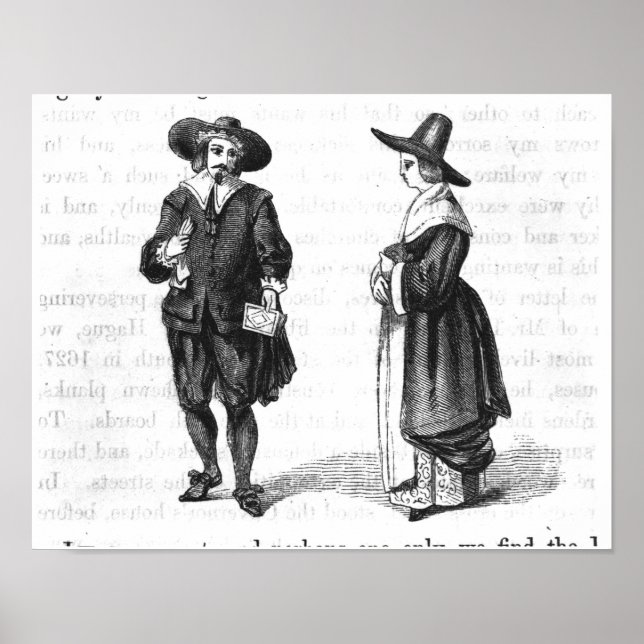 Póster Figurino dos peregrinos (Frente)