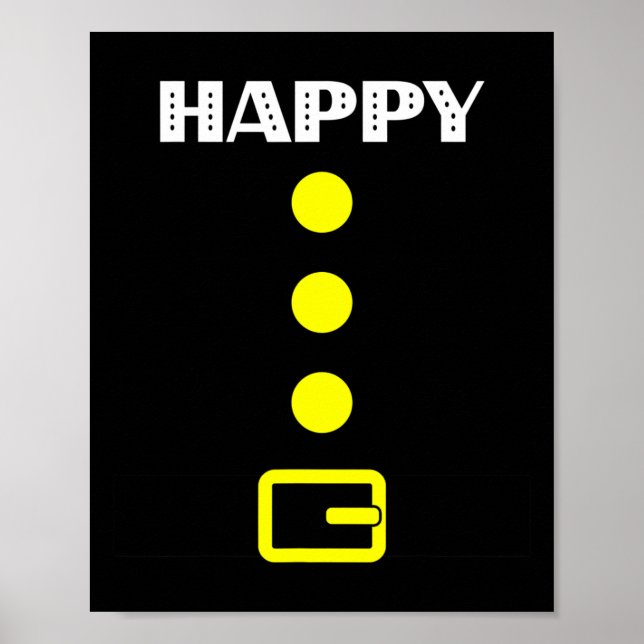 Poster Figurino Feliz Anão - Presente de Halloween Idea C (Frente)