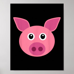Poster Figurino Halloween Fingem-Me Um Porco Porquinho