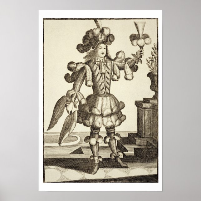 Póster Figurino para um Dealer de Penas, pub. por Gerard  (Frente)