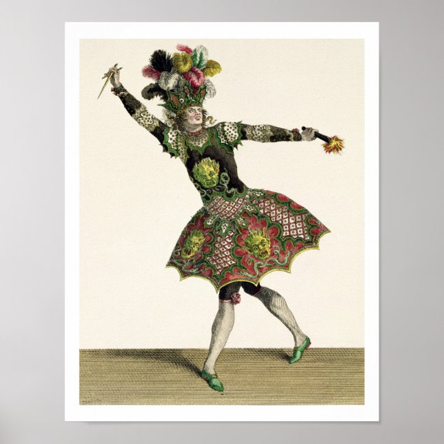 Poster Figurino para um demônio em 'Armide', 'Psyche' e s (Frente)