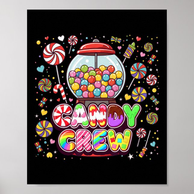 Poster Figurinos De Halloween Do Candy Land Candy Crew (Frente)