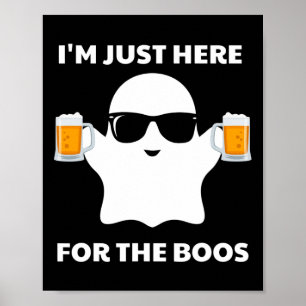 Poster Figurinos de Halloween Estou aqui para a cerveja B