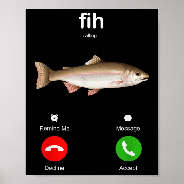 Poster Fih Chamando Lembrar-me Recusar Mensagem Aceitar T (Frente)