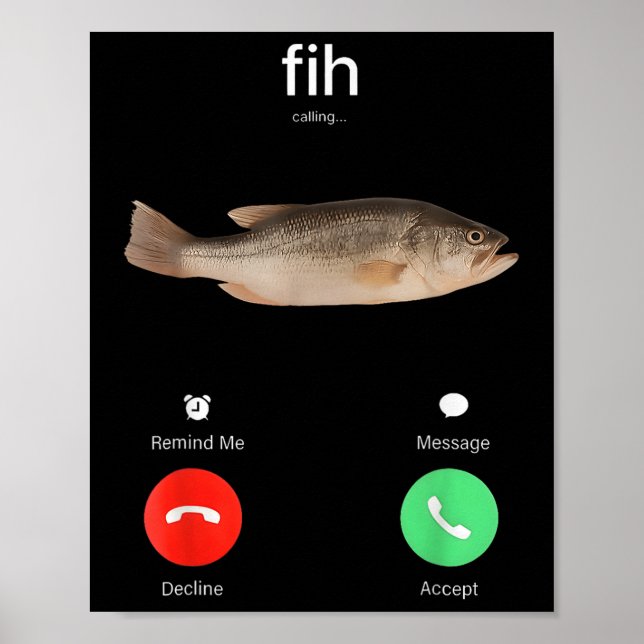 Poster Fih Chamando Lembrar-me Recusar Mensagem Aceitar T (Frente)